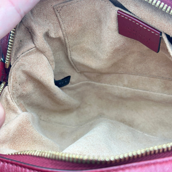 Gucci GG Marmont Canvas Camera Bag - Red