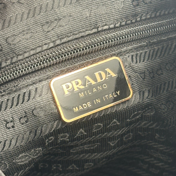 Prada Nylon Backpack - Black with Gold Tone Hardware