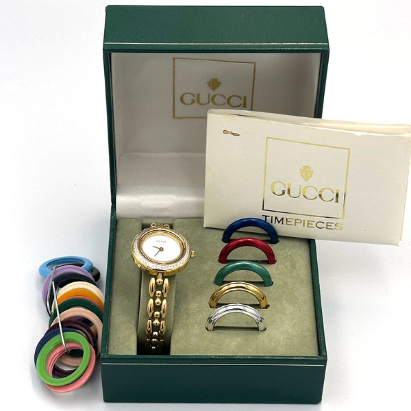 Gucci Watch with Interchangeable Bezels
