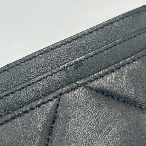 Chanel 19 Quilted Leather Card Holder - Black