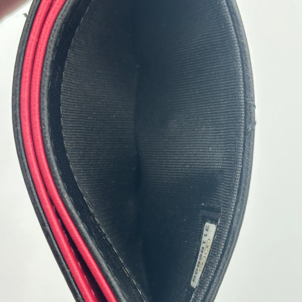 Chanel 19 Quilted Leather Card Holder - Black