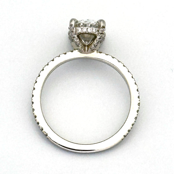 2.05ct Platinum Hidden Halo Engagement Ring (Lab Grown Diamonds)