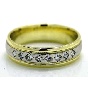 Platinum & 14K Diamond Wedding Band - Chicago Pawners & Jewelers