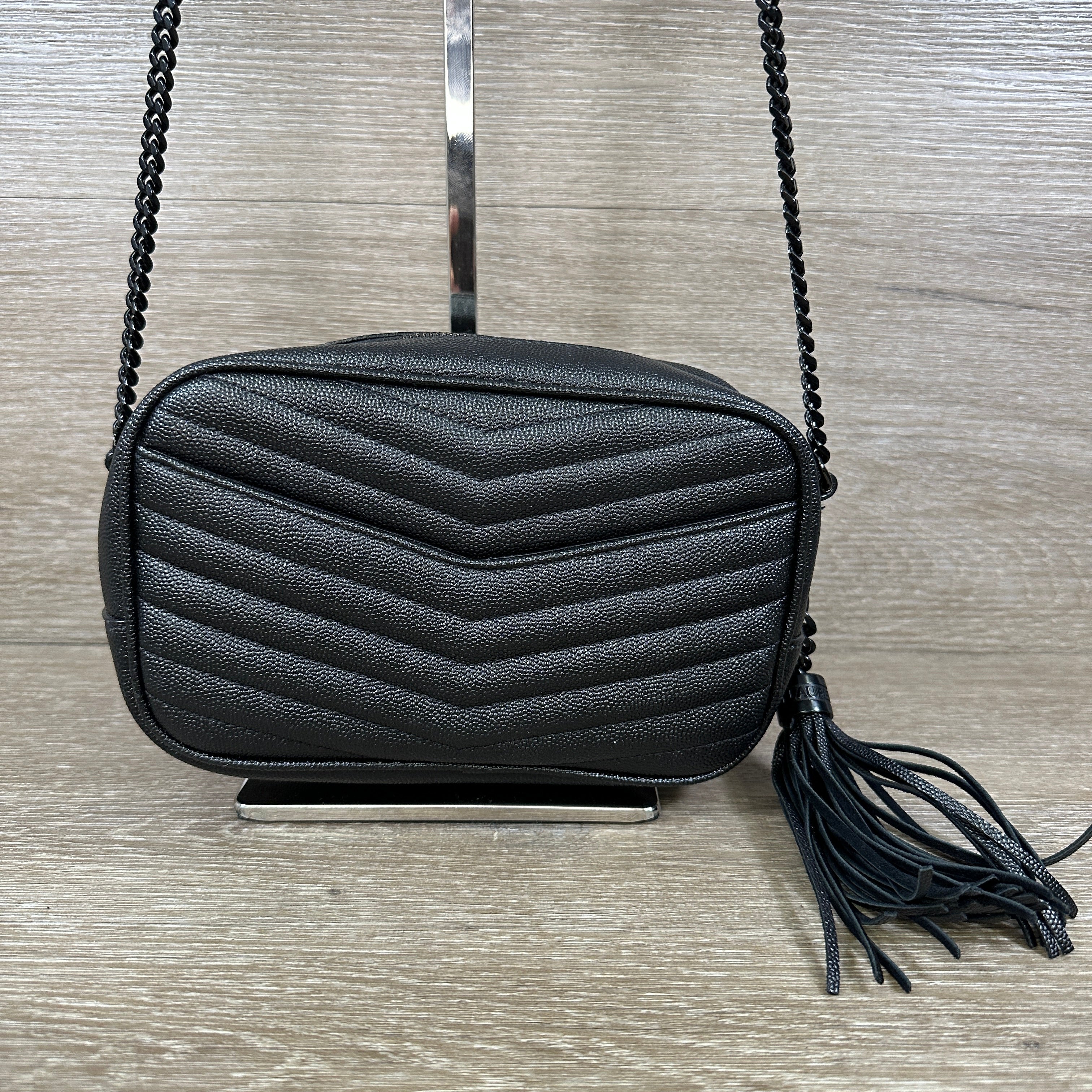 Saint Laurent Lou Mini Quilted Leather Camera Bag