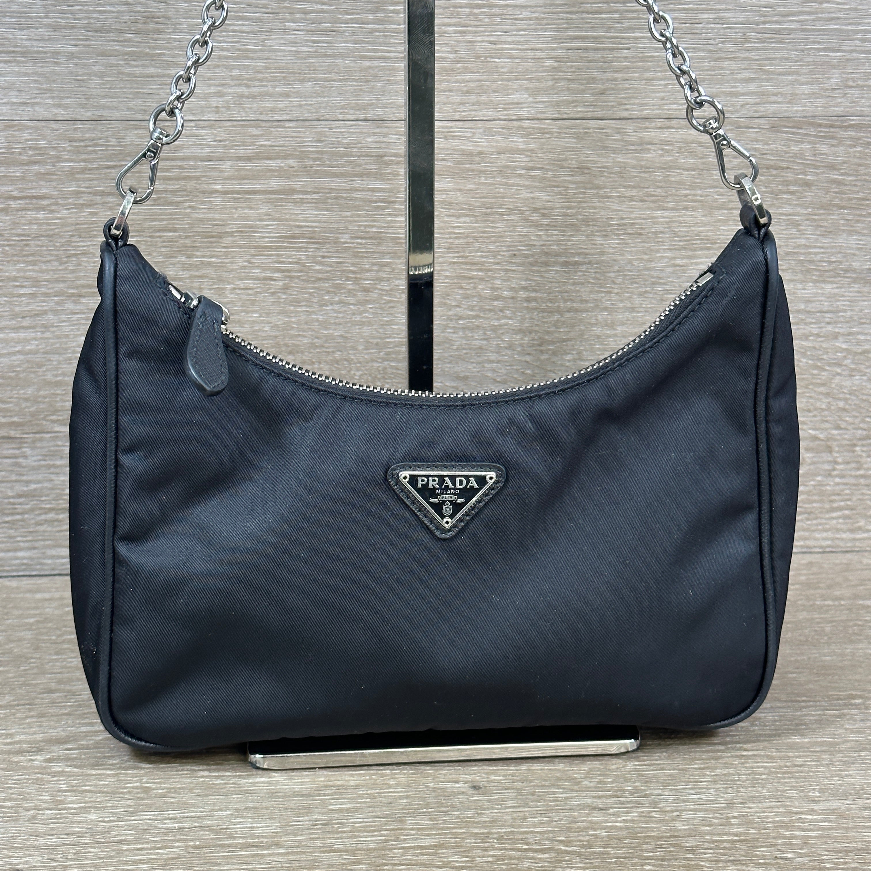 Prada Nylon Re-Edition 2005 Shoulder Bag Black