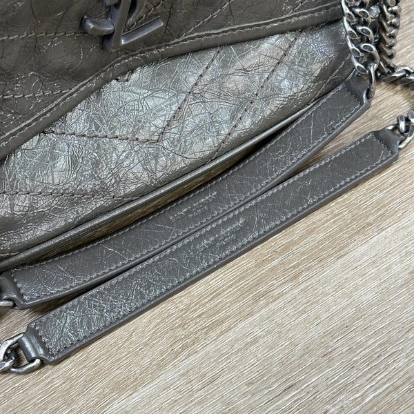 Saint Laurent Niki Medium Crinkled Calf Flap-Top Shoulder Bag - Chicago Pawners & Jewelers
