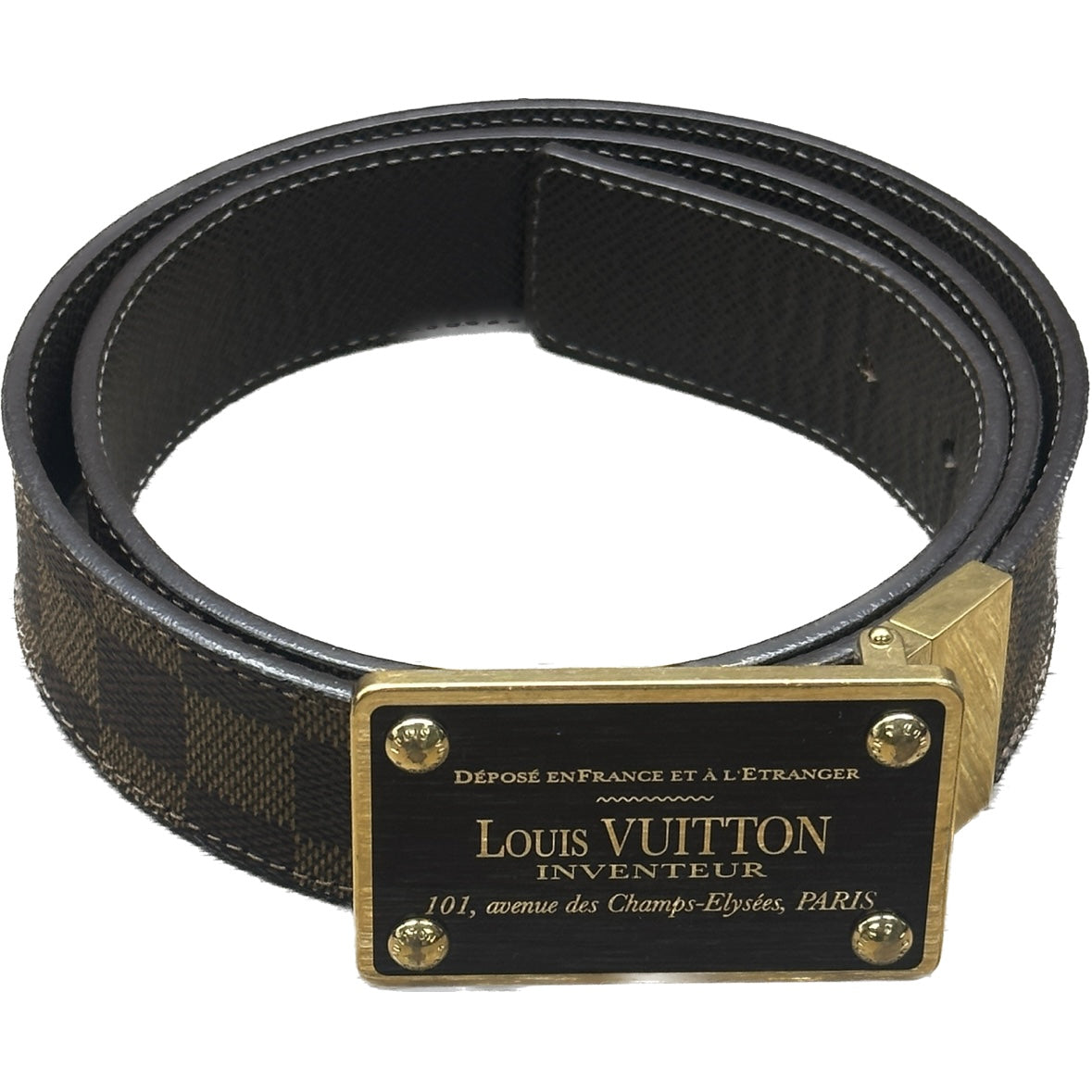 Louis Vuitton Inventeur Reversible Belt Damier Ebene Chicago
