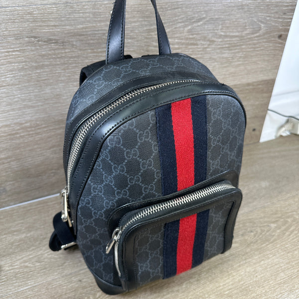 Gucci Ophidia Small Backpack Stripe - Black - Chicago Pawners & Jewelers