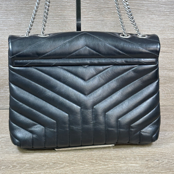 Saint Laurent Loulou Medium Matelasse Calfskin Flap-Top Shoulder Bag - Chicago Pawners & Jewelers