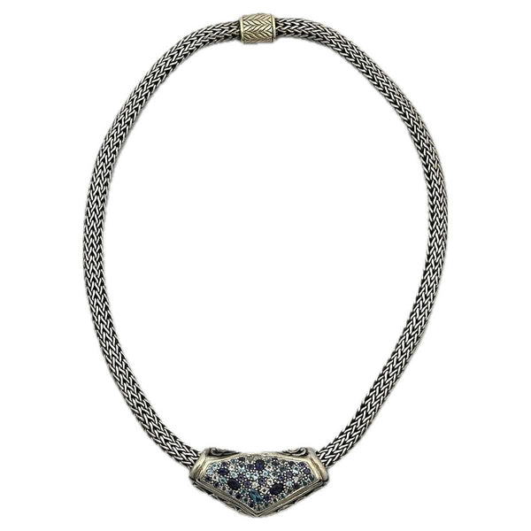 John Hardy Classic Chain Kali Lava Slider Necklace - Sterling Silver and Yellow Gold