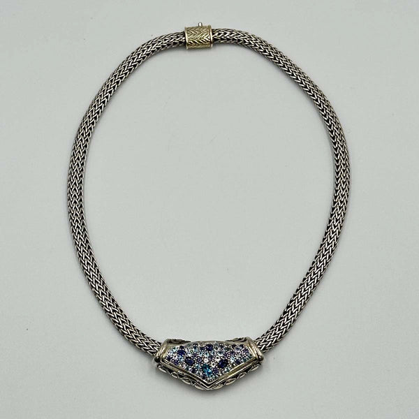 John Hardy Classic Chain Kali Lava Slider Necklace - Sterling Silver and Yellow Gold