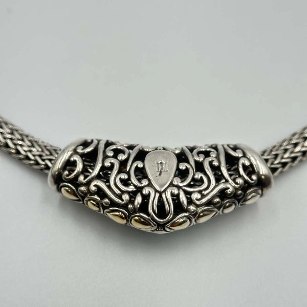 John Hardy Classic Chain Kali Lava Slider Necklace - Sterling Silver and Yellow Gold