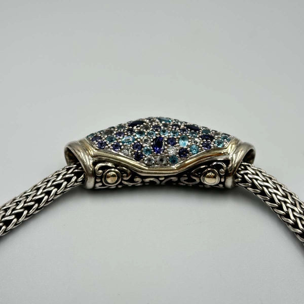 John Hardy Classic Chain Kali Lava Slider Necklace - Sterling Silver and Yellow Gold