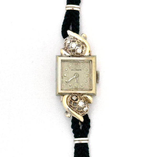 Ladies LeCoultre Watch - 18k White Gold, Diamonds - 1940s