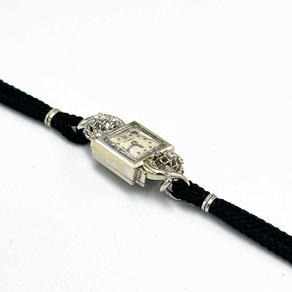 Ladies LeCoultre Watch - 18k White Gold, Diamonds - 1940s