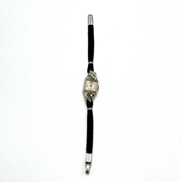 Ladies LeCoultre Watch - 18k White Gold, Diamonds - 1940s