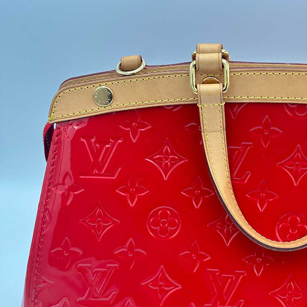 Louis Vuitton Brea MM Red Monogram Vernis