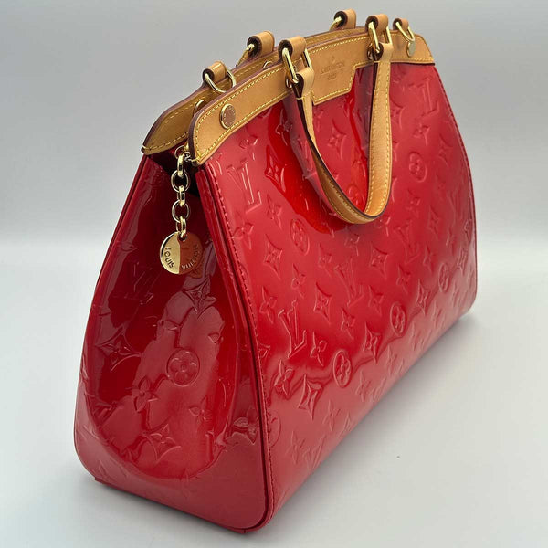 Louis Vuitton Brea MM Red Monogram Vernis