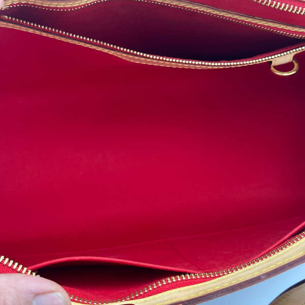 Louis Vuitton Brea MM Red Monogram Vernis