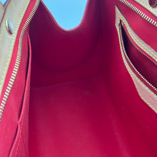 Louis Vuitton Brea MM Red Monogram Vernis