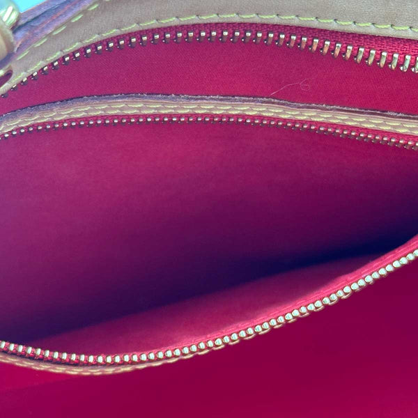 Louis Vuitton Brea MM Red Monogram Vernis