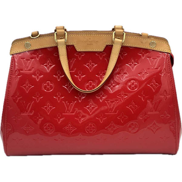 Louis Vuitton Brea MM Red Monogram Vernis