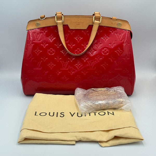 Louis Vuitton Brea MM Red Monogram Vernis
