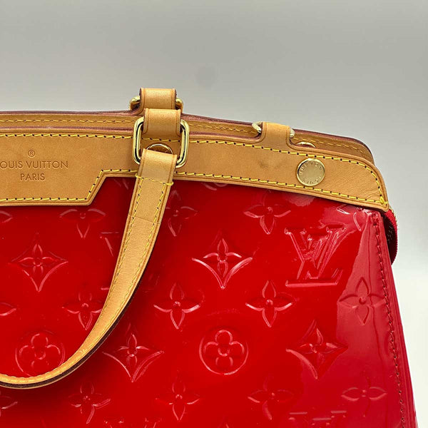 Louis Vuitton Brea MM Red Monogram Vernis