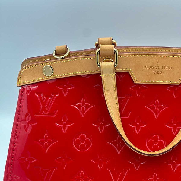 Louis Vuitton Brea MM Red Monogram Vernis
