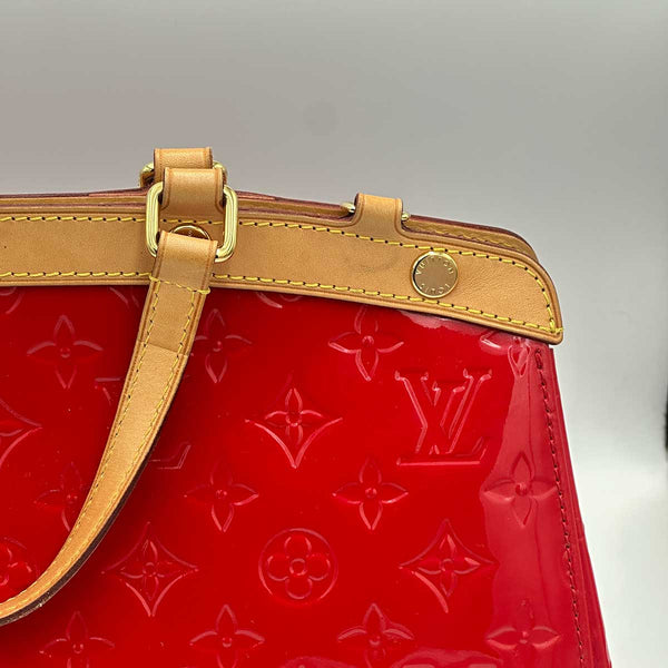 Louis Vuitton Brea MM Red Monogram Vernis