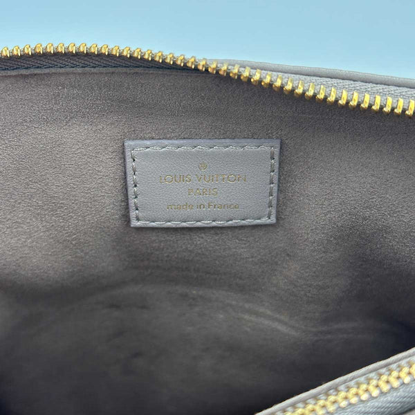 Louis Vuitton Coussin PM Monogram Embossed Shoulder Bag Grey