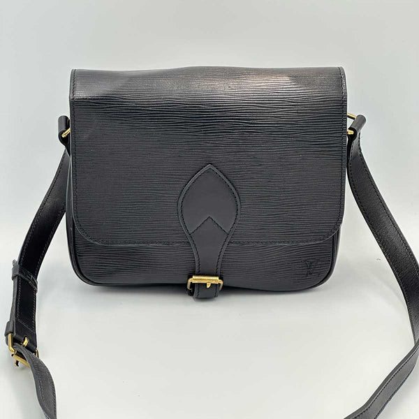 Louis Vuitton Epi Cartouchiere MM Black Shoulder Bag