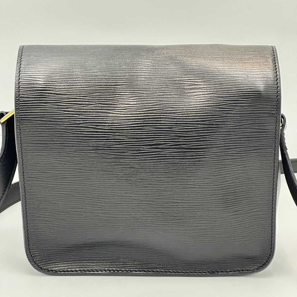 Louis Vuitton Epi Cartouchiere MM Black Shoulder Bag