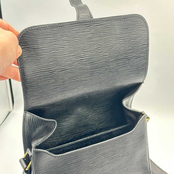 Louis Vuitton Epi Cartouchiere MM Black Shoulder Bag