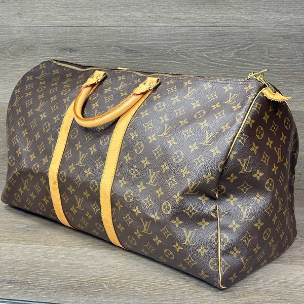 Louis Vuitton Monogram Keepall 55 Duffle Bag
