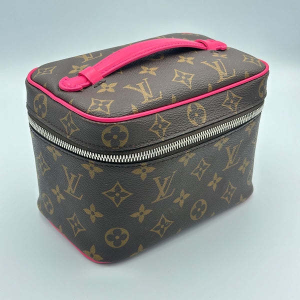 Louis Vuitton Monogram Macassar Nice Mini Vanity Case - Pondichery Pink