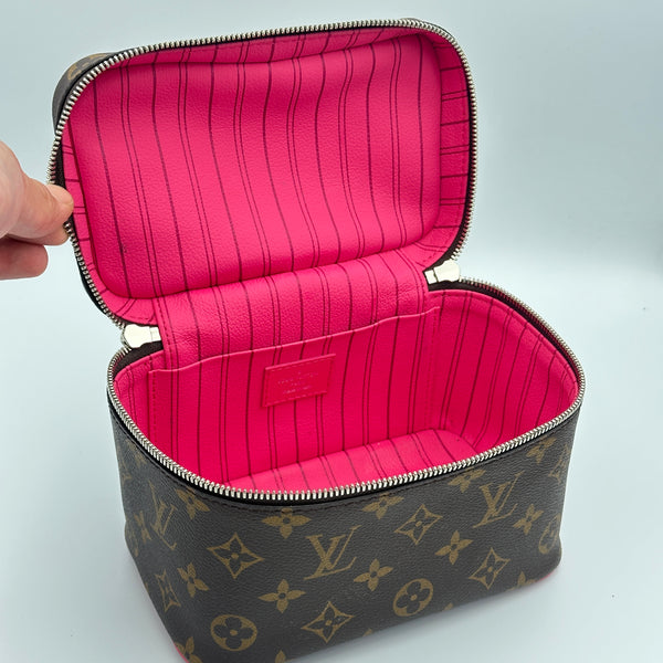 Louis Vuitton Monogram Macassar Nice Mini Vanity Case - Pondichery Pink