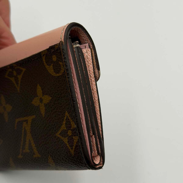 Louis Vuitton Monogram Zoe Wallet Rose Ballerine