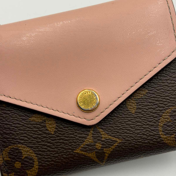 Louis Vuitton Monogram Zoe Wallet Rose Ballerine