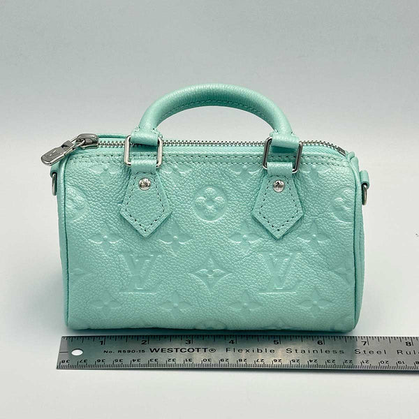 Louis Vuitton Nano Speedy Empreinte Pearly Lagoon