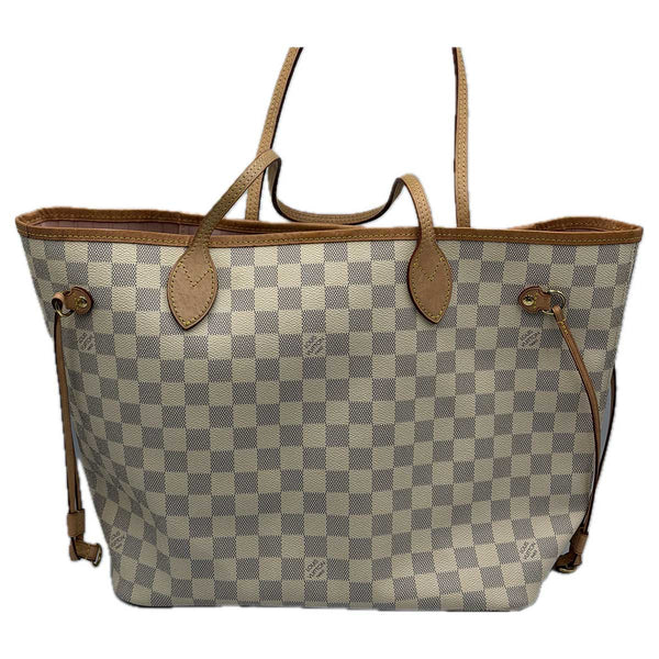 Louis Vuitton Neverfull Damier Azur - MM - Rose Ballerine