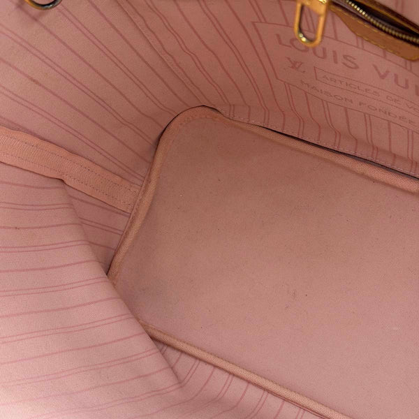 Louis Vuitton Neverfull Damier Azur - MM - Rose Ballerine