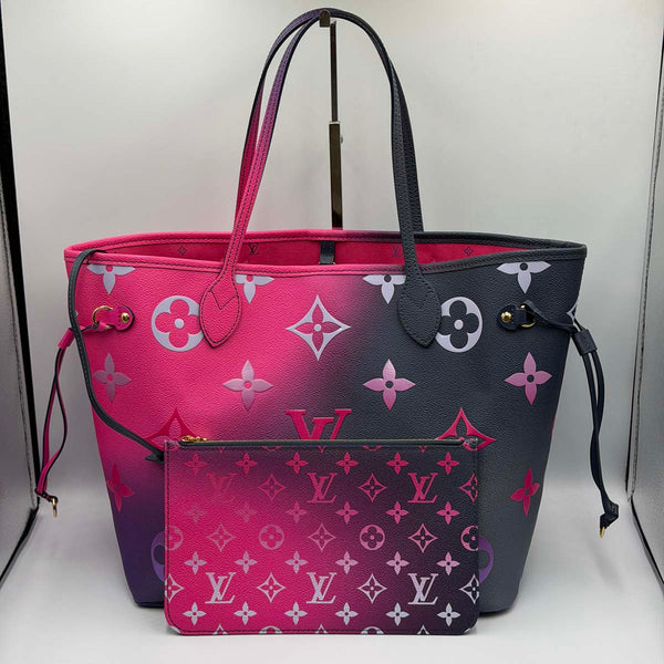 Louis Vuitton Neverfull MM - Giant Monogram - Spring In The City - Midnight Fuschia