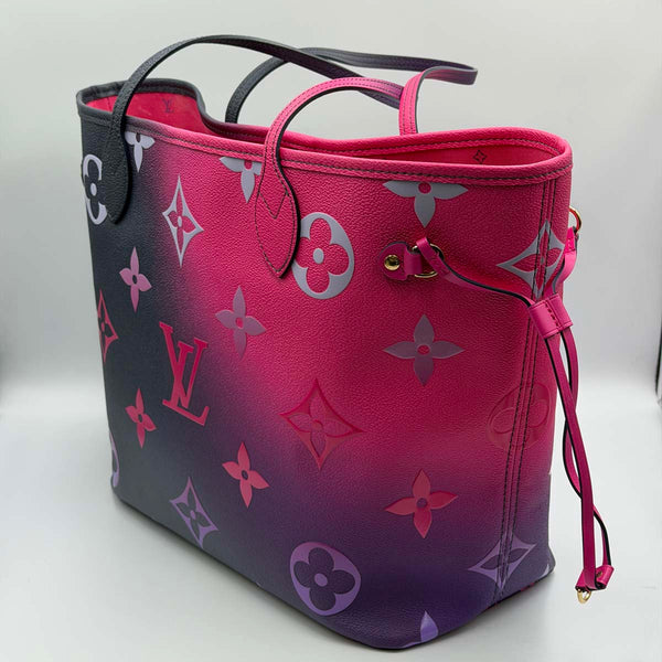 Louis Vuitton Neverfull MM - Giant Monogram - Spring In The City - Midnight Fuschia