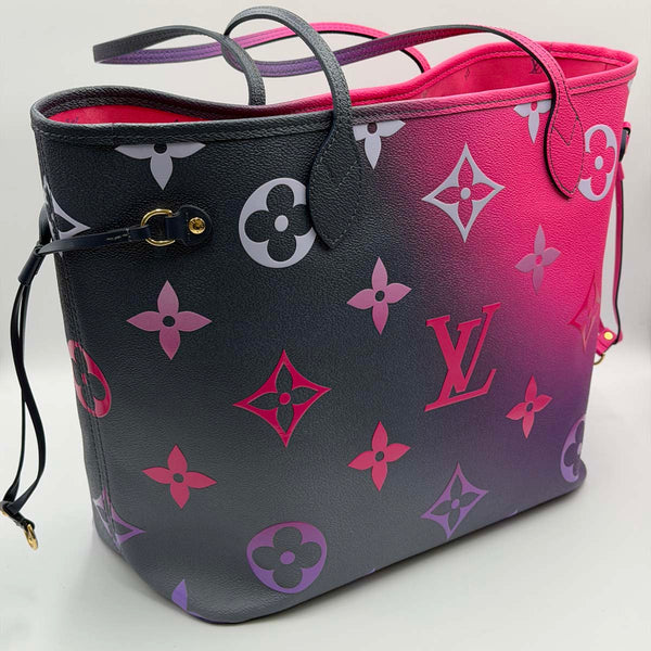 Louis Vuitton Neverfull MM - Giant Monogram - Spring In The City - Midnight Fuschia