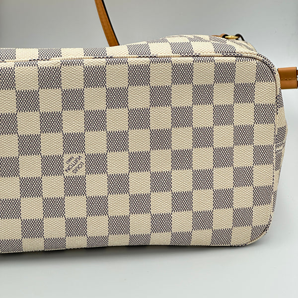 Louis Vuitton Neverfull MM Damier Azur - Braided - Orange