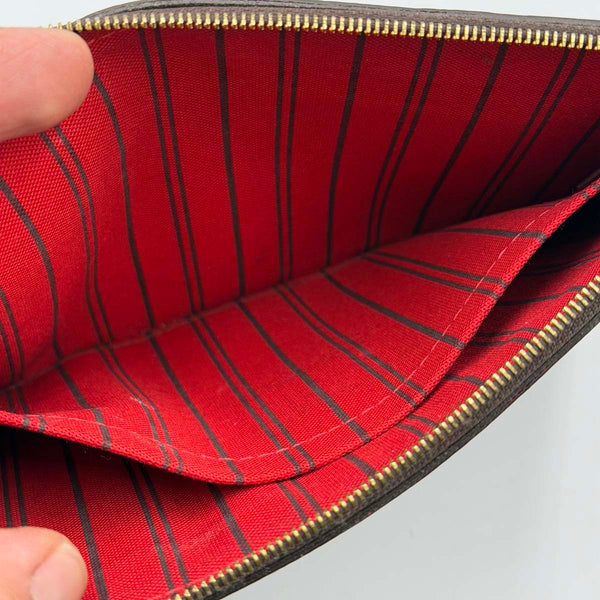 Louis Vuitton Neverfull Pochette Damier Ebene