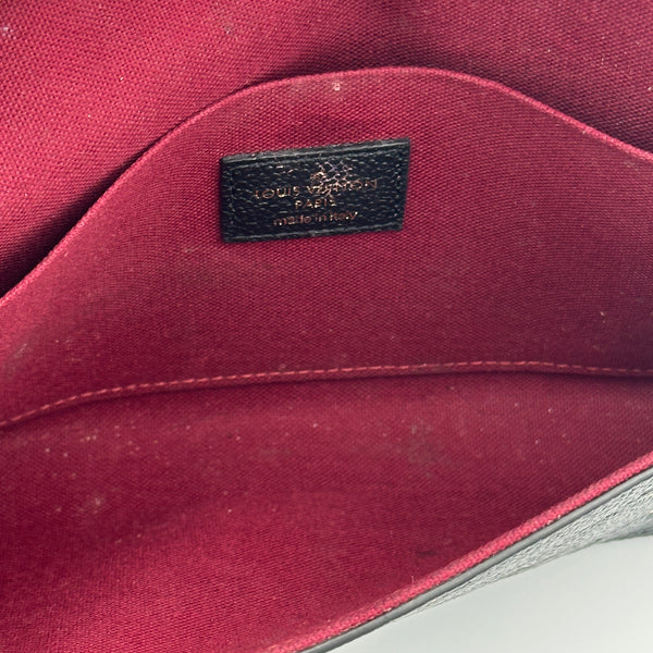 Louis Vuitton Pochette Félicie - Monogram Empriente Leather -Black / Beige