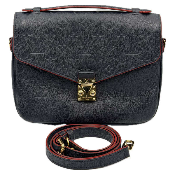 Louis Vuitton Pochette Metis - Monogram Empreinte - Marine Rouge
