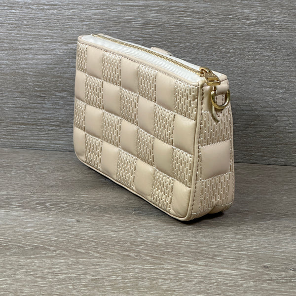 Louis Vuitton Quilted Lambskin Troca Pochette - Beige - Chicago Pawners & Jewelers